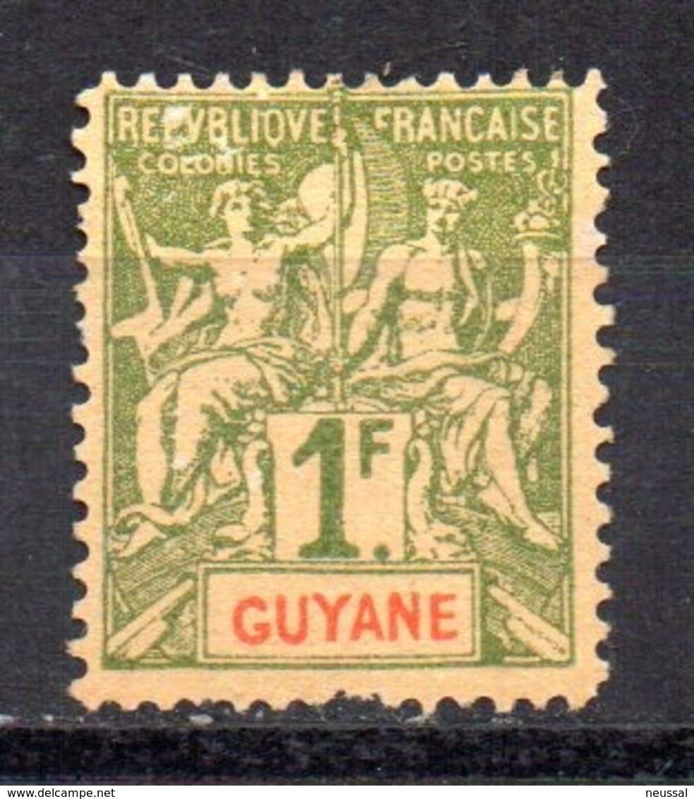 Sello Nº 42 Guyane - Nuevos