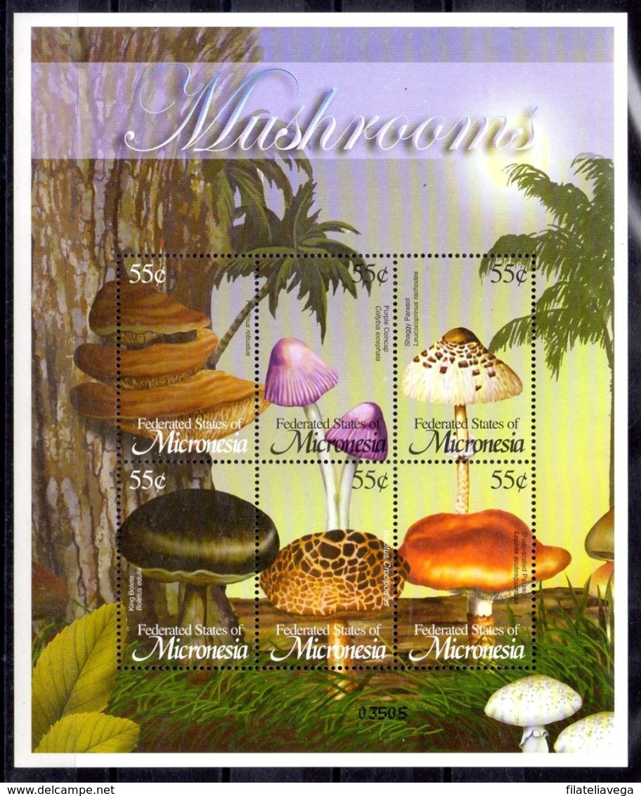 Micronesia Serie Nº Yvert 1175/80 ** SETAS (MUSHROOMS) - Micronesia