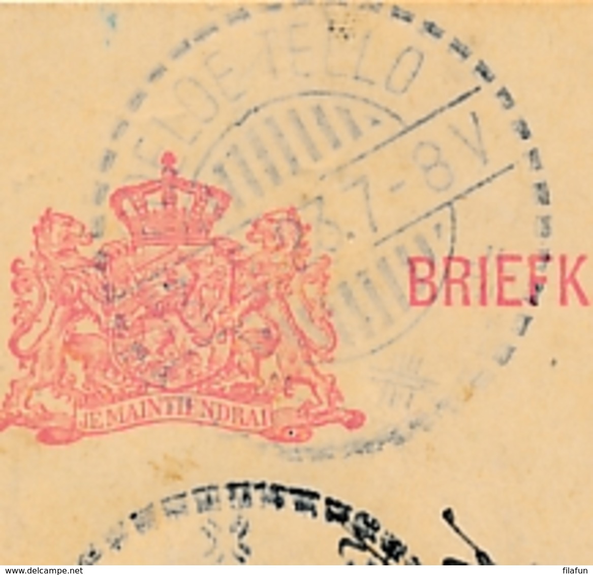 Nederlands Indië - 1923 - 5 Cent Cijfer, Briefkaart G27 + 2,5 Cent Van LB POELOE TELLO Naar Weltevreden - Nederlands-Indië