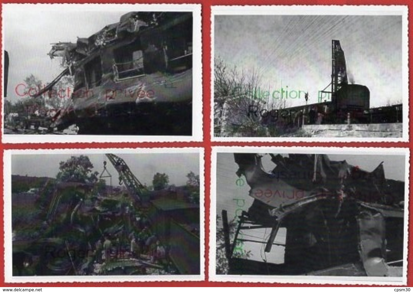 CP trains - déraillement de NOZIERES - 20 photos perso