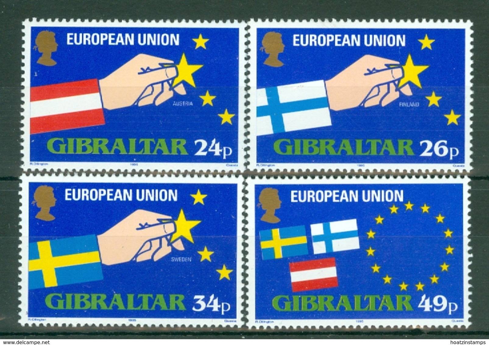 Gibraltar: 1995   Expansion Of E.U.   MNH - Gibilterra