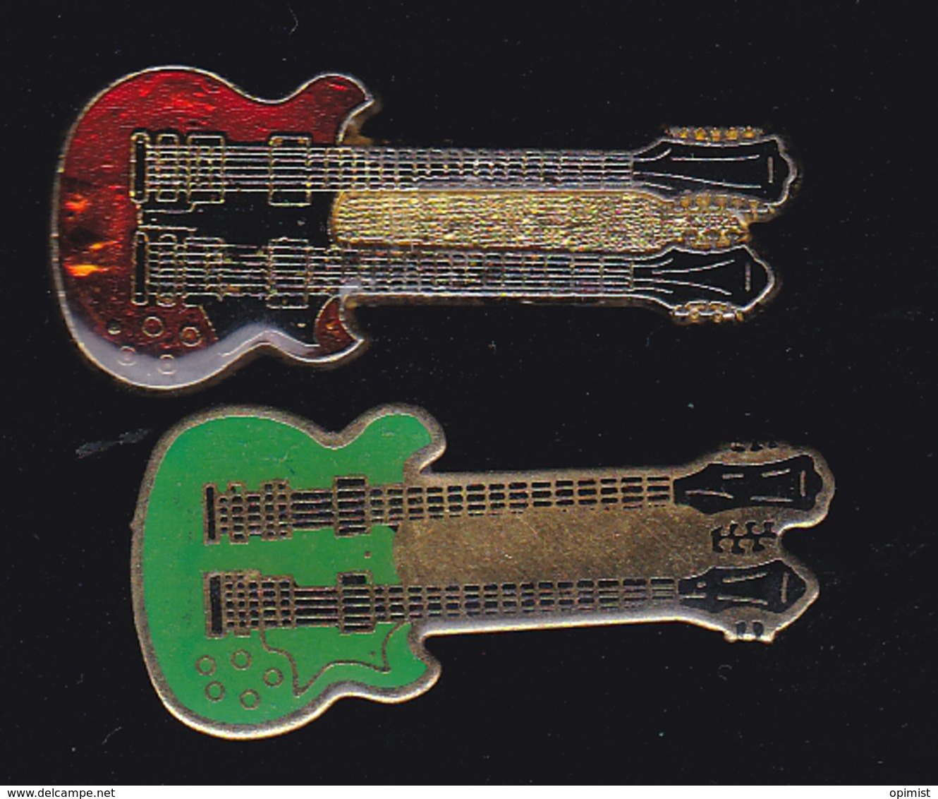 59922-lot De 2  Pin's.-guitare.musique.rock.. - Musique