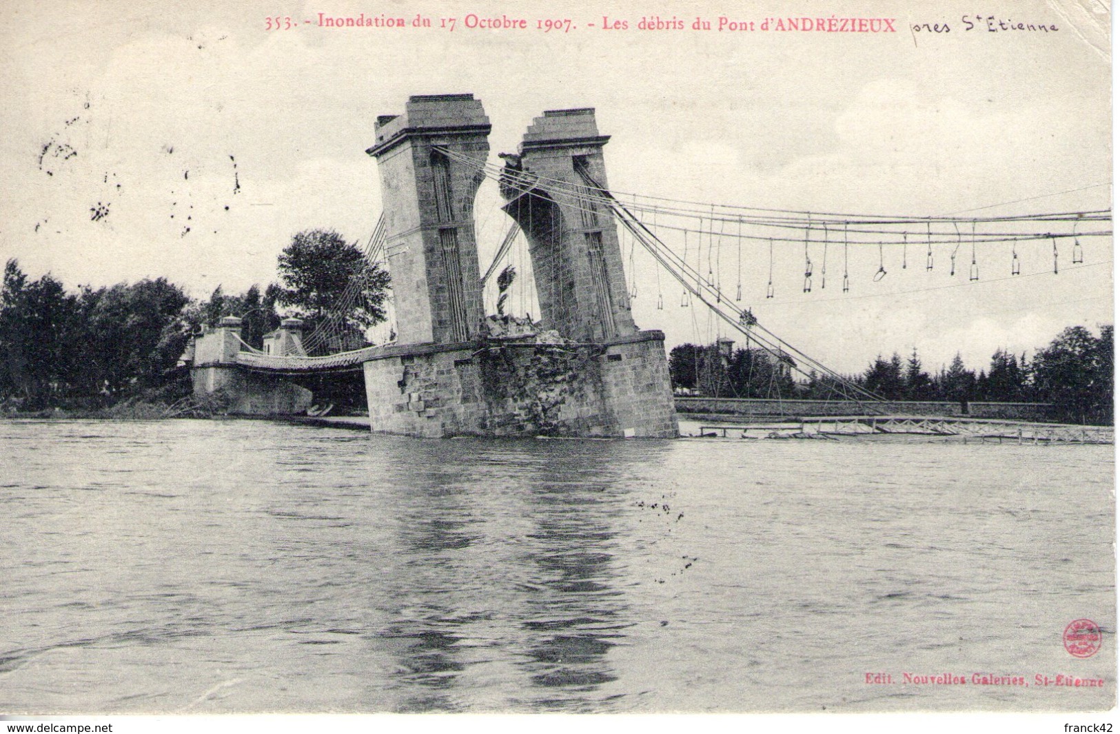 42. Andrézieux. Les Débris Du Pont - Andrézieux-Bouthéon