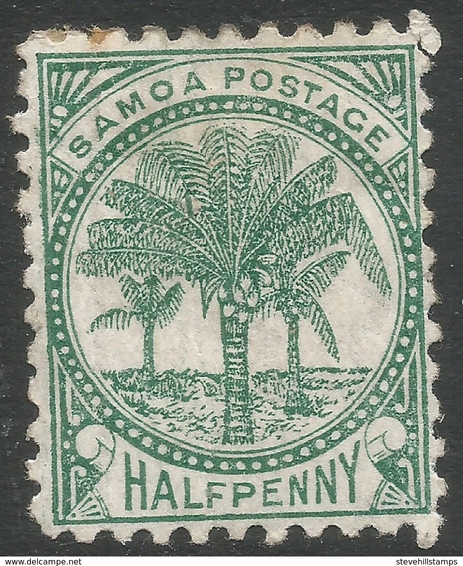 Samoa. 1899 Palm Trees. 1d MH P11 SG 88 - Samoa