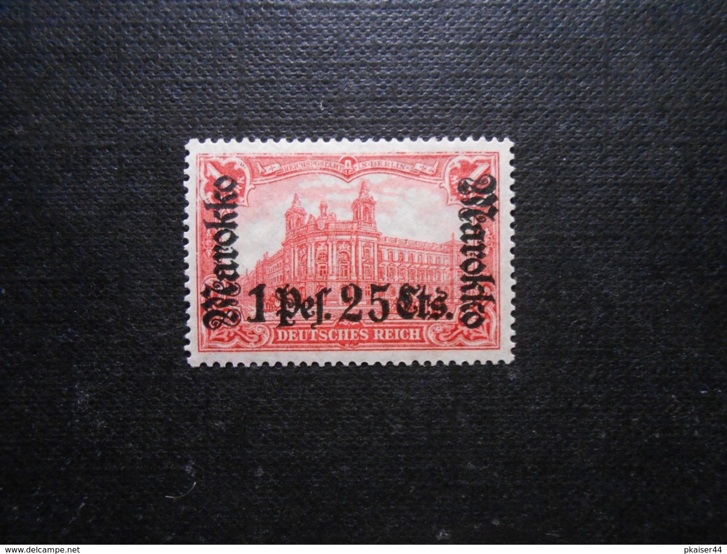 D.R.Mi 55 LlBa  - 1P25C Auf 1M*MLH  Deutsche Auslandpostämter ( MAROKKO ) 1919 - Mi 3,50 € - Morocco (offices)