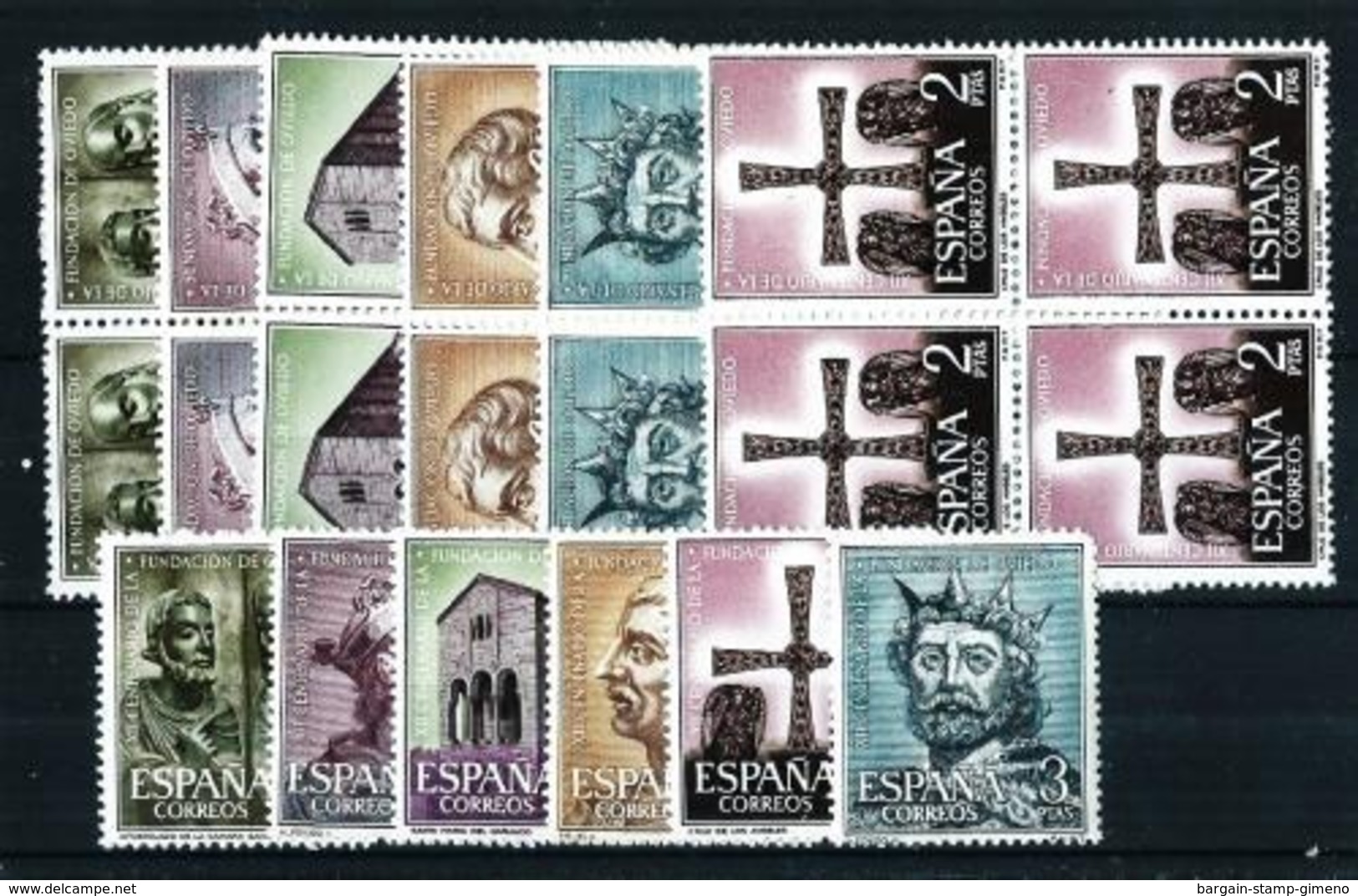 España Nº 1394/9 (5 Series) Nuevo 20€ - Nuevos