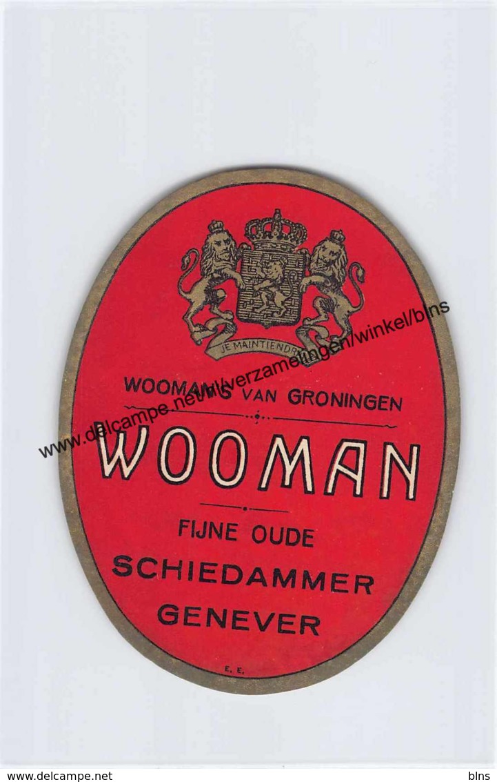 WOOMAN - Wooman's Van Groningen - Fijne Oude Schiedammer Genever - Andere & Zonder Classificatie