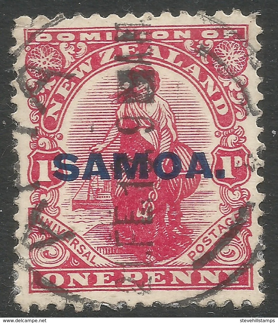 Samoa. 1914-5 Stamps Of NZ O/P. 1d Used SG 116 - Samoa