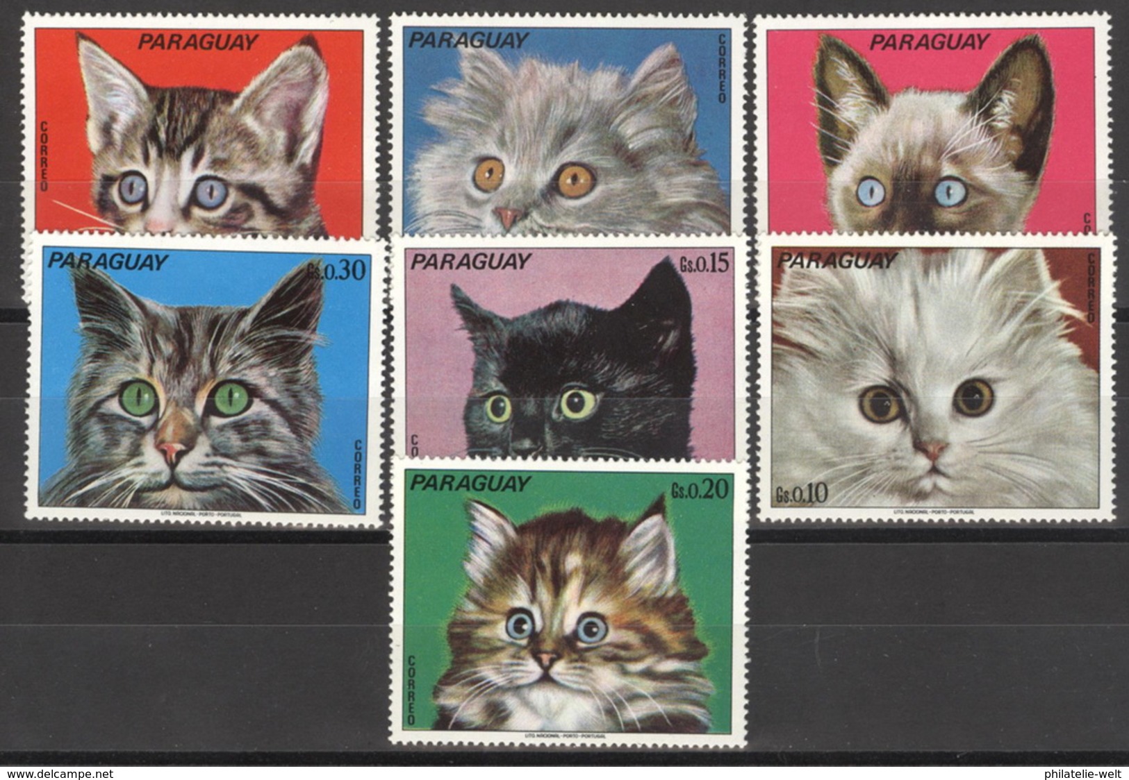 Paraguay 2434/40 ** Postfrisch Katzen - Paraguay