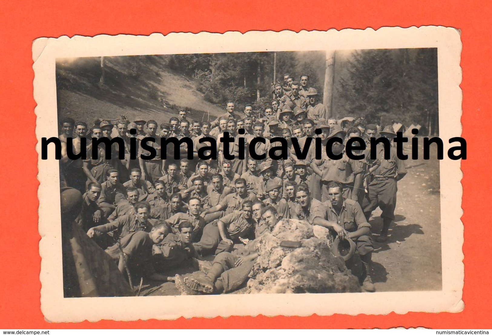 Alpini Al Campo Foto Di Posa Anni '30 - War, Military