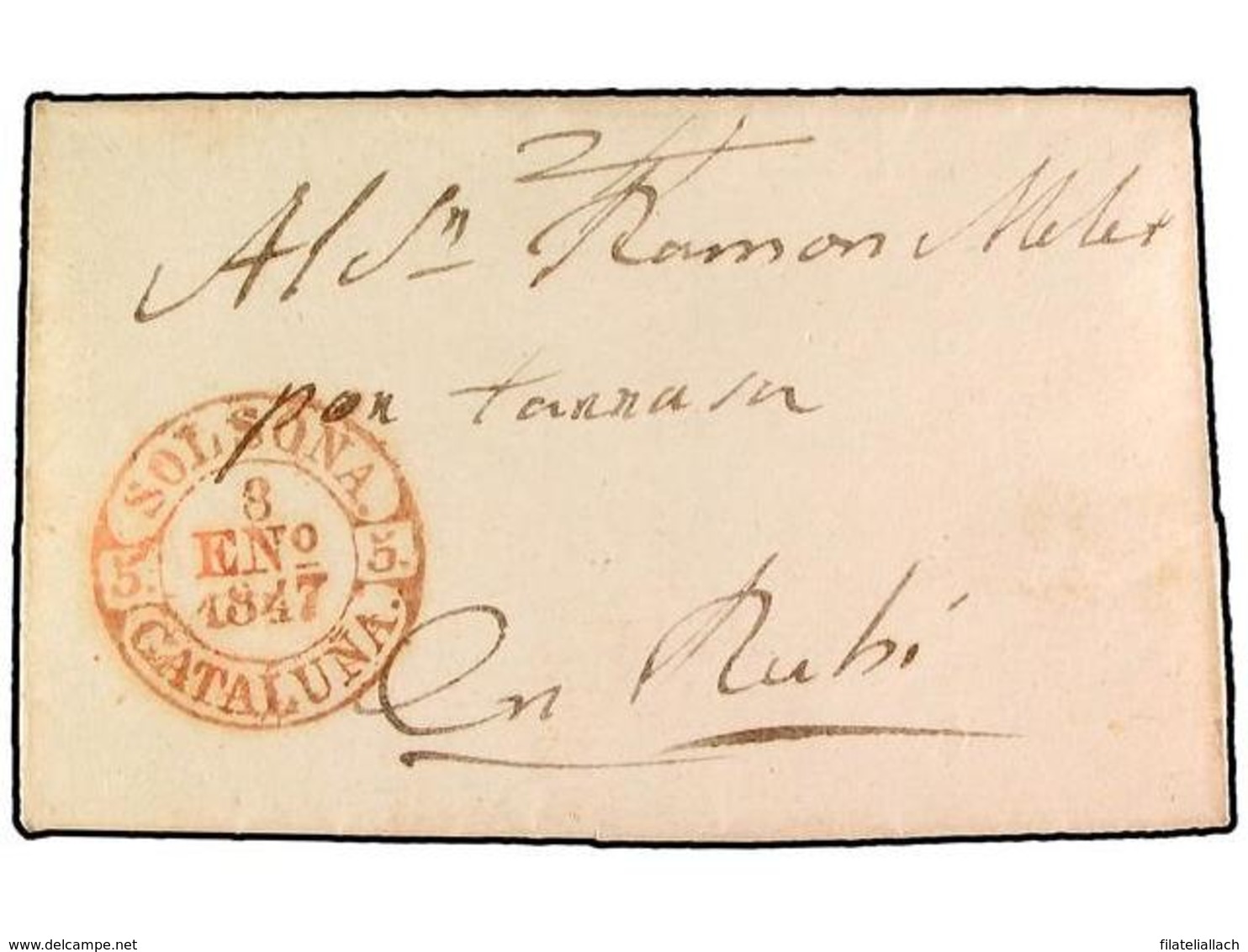 SPAIN: PREPHILATELIC MARKS  DP05 CATALUÑA - ...-1850 Préphilatélie