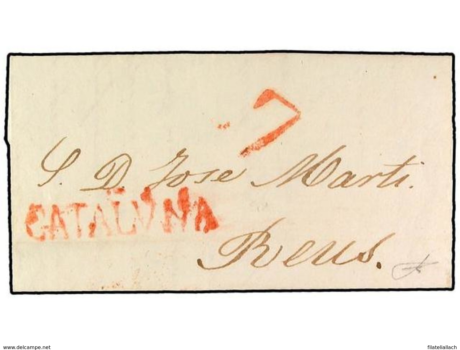 SPAIN: PREPHILATELIC MARKS  DP05 CATALUÑA - ...-1850 Prephilately