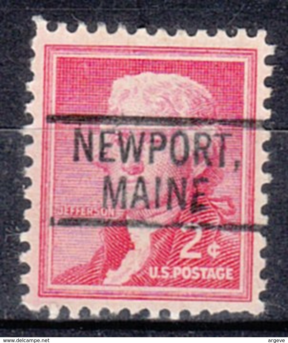 USA Precancel Vorausentwertung Preo, Locals Maine, Newport 802 - Vorausentwertungen