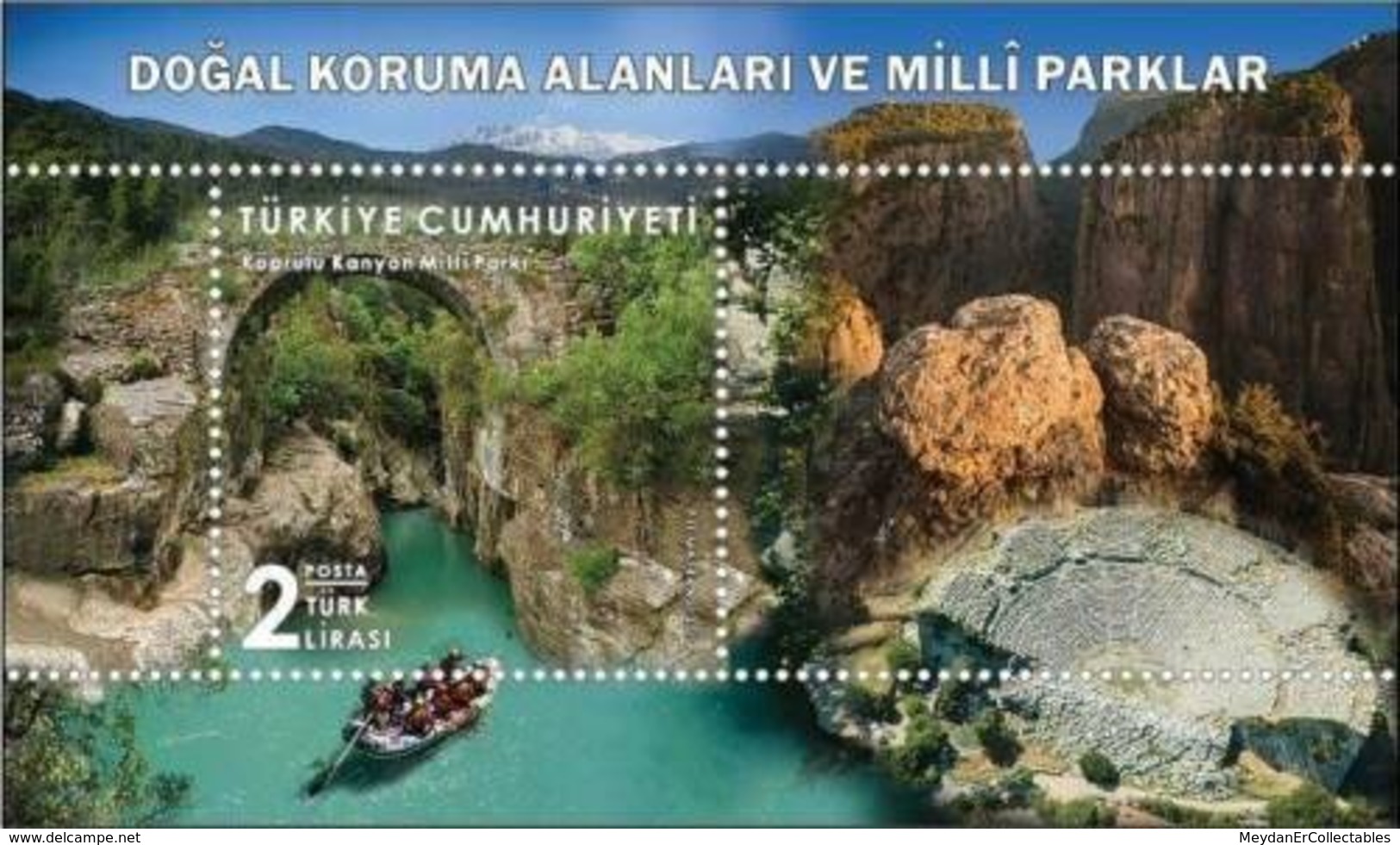 TURKEY/2019 - NATURAL CON. AREAS AND NATIONAL PARKS-1 (Antalya, Rafting), MNH - Ongebruikt