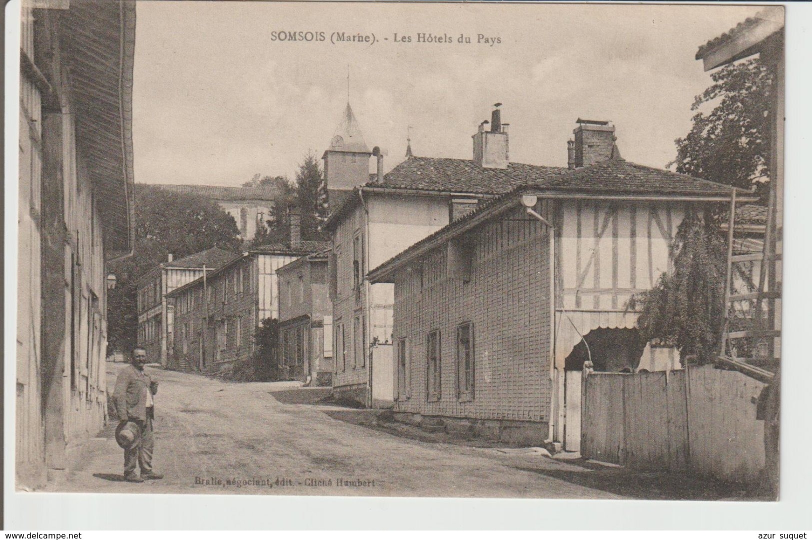 FRANCE / CPA  DE SOMSOIS / LES HOTELS DU PAYS / 1918 - Autres & Non Classés