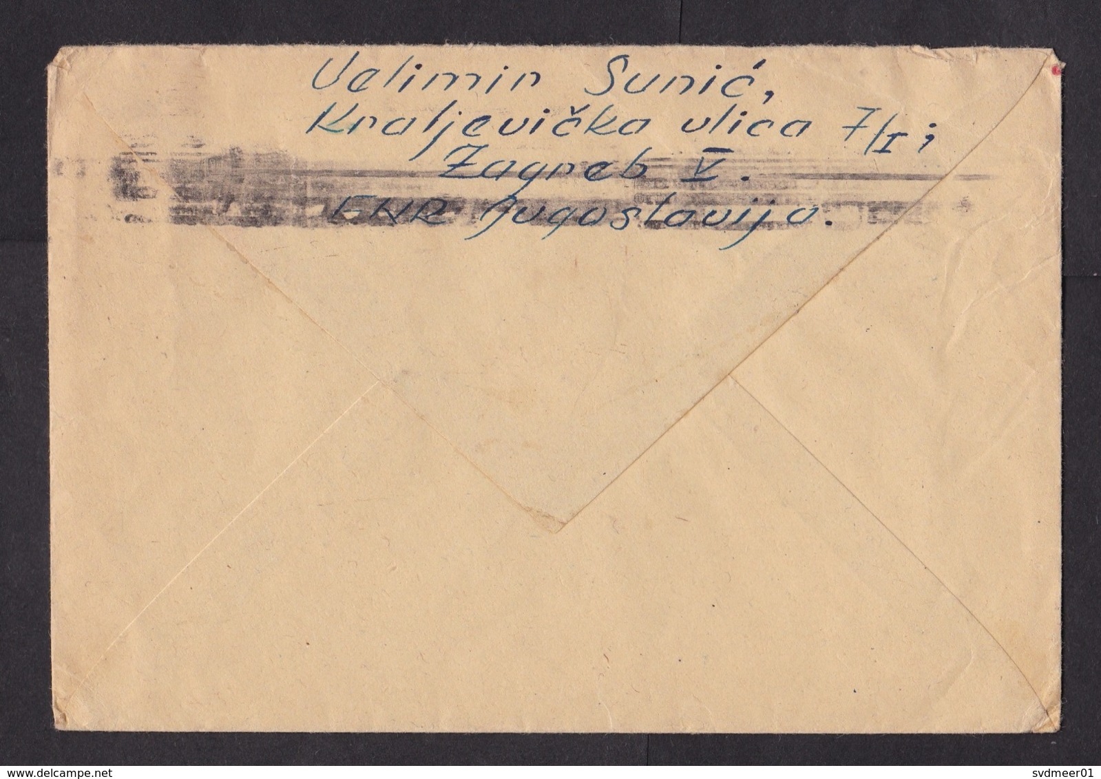 Yugoslavia: Stationery Cover To Germany, 1950, Tito, 2 Extra Stamps, Overprint New Country Name (traces Of Use) - Brieven En Documenten