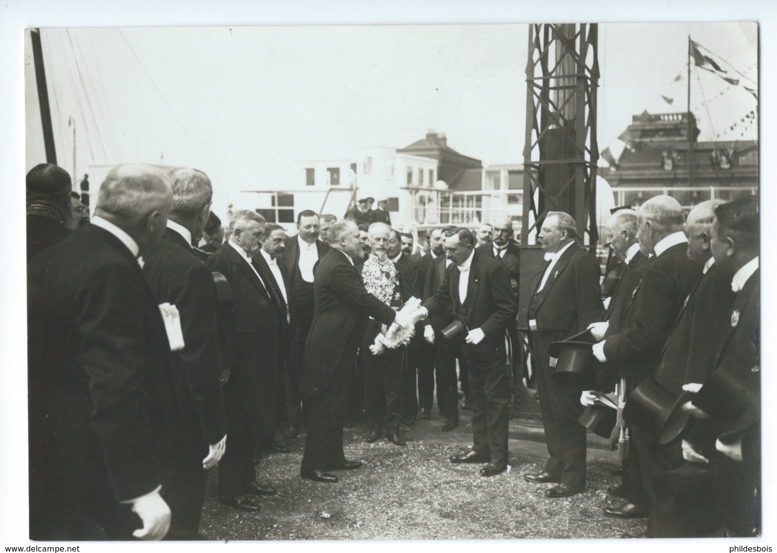 PAS DE CALAIS CALAIS ensemble de 7photos originales INAUGURATION DU MONUMENT DEDIE AUX VICTIMES DU PLUVIOSE