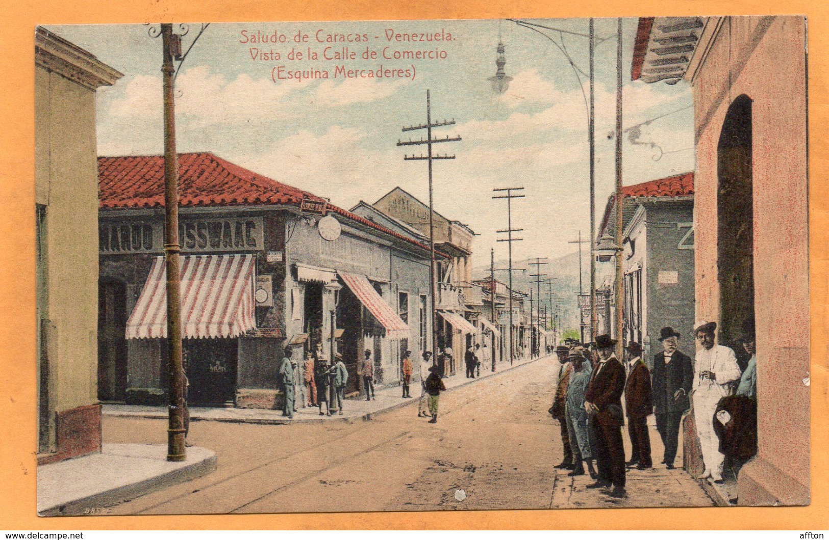 Saludo De Caracas Venezuela 1910 Postcard - Venezuela