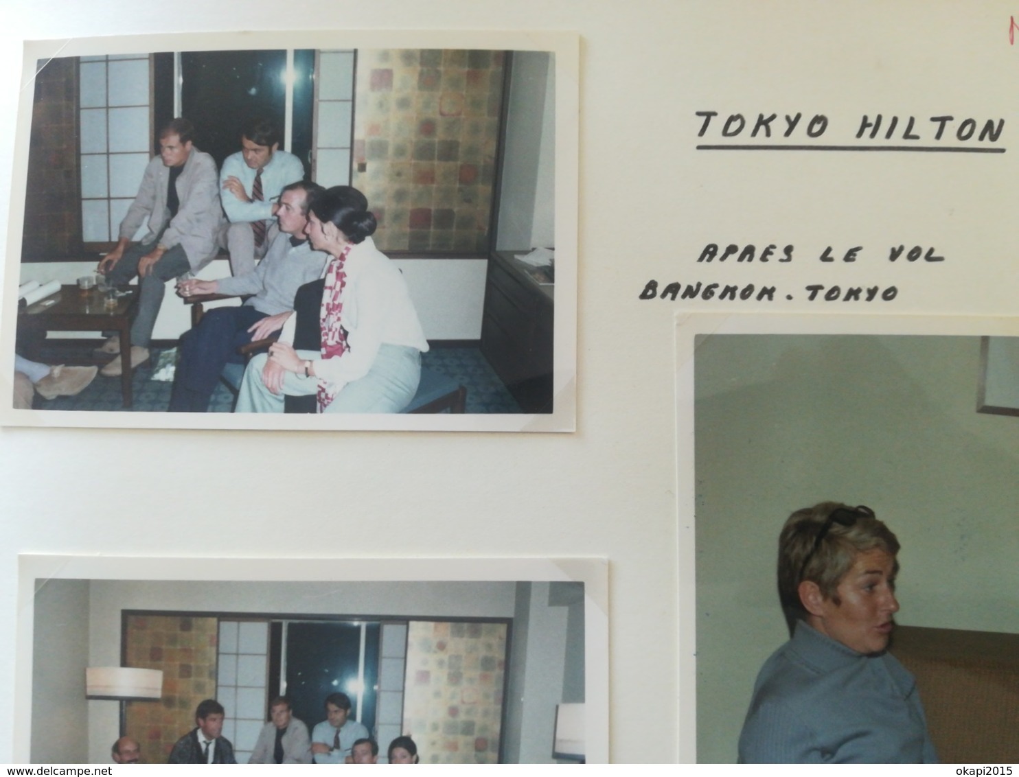 EMPLOYÉS SABENA BELGIQUE  MISSION À TOKYO JAPON ESCAPADES À PATTAYA 32 PHOTOS ANNÉE 1970