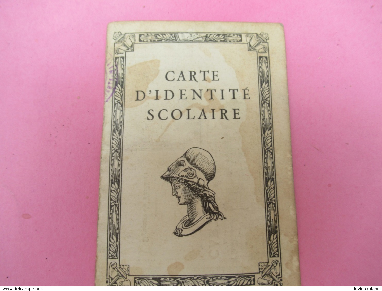 Carte D'Identité Scolaire à 2 Volets / Immaculée Conception De Saint Dizier/PIAULT/ Osne Le Val/1938  AEC164 - Autres & Non Classés