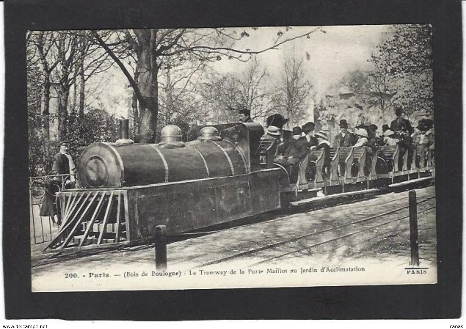 CPA Paris 75 Tramway Chemin De Fer Train Non Circulé - Nahverkehr, Oberirdisch