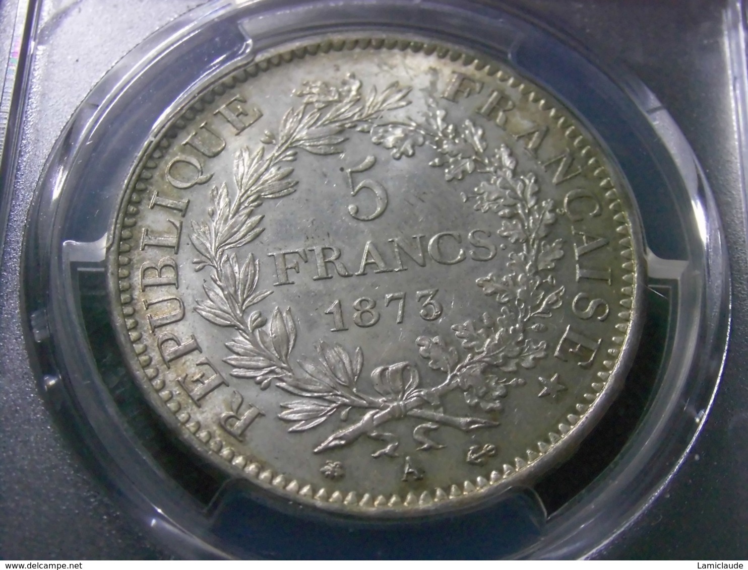 5 FRANCS 1873 A FRANCE PCGS MS65 ENVOI GRATUIT - Autres & Non Classés