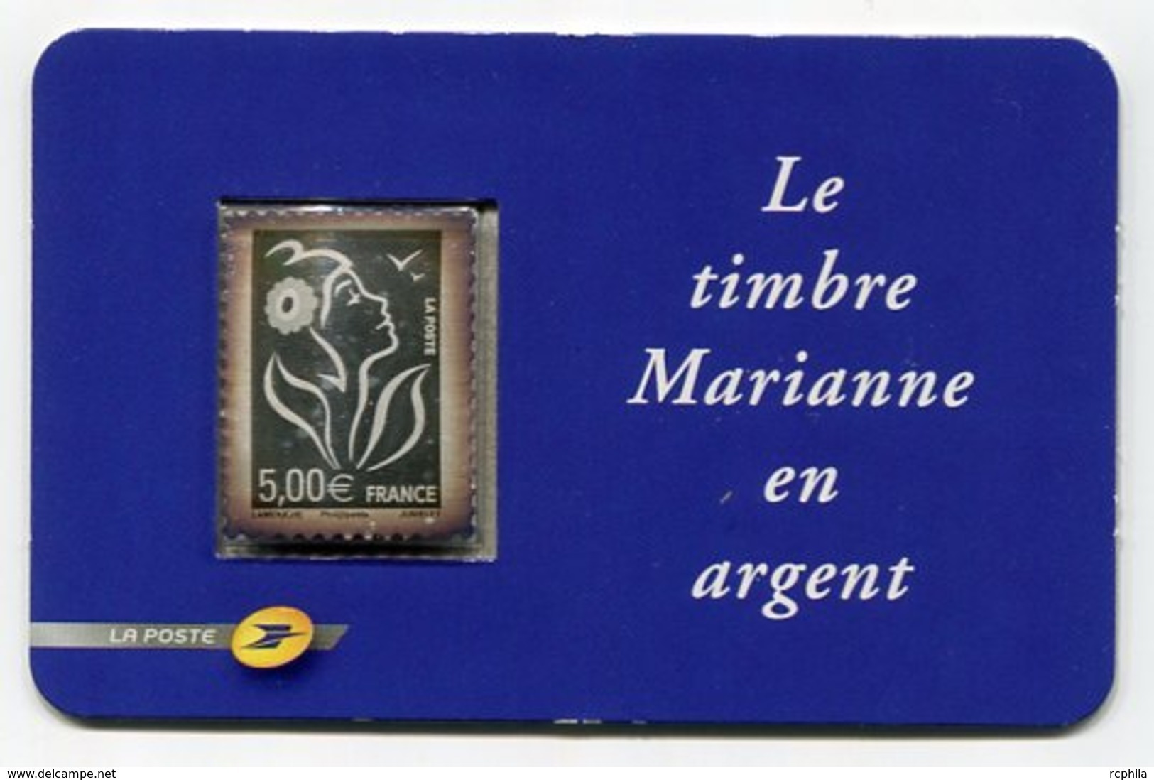 RC 13614 FRANCE N° 3925 / 85 MARIANNE DE LAMOUCHE 5€ EN ARGENT NEUF ** A LA FACIALE - Sonstige & Ohne Zuordnung