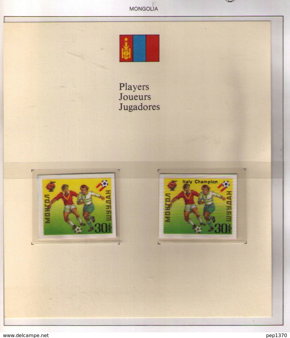 MONGOLIA 1982 - WORLD  FOOTBALL CHAMPIONSHIP ESPAÑA '82 - NUMBERED & LIMITED EDITION (ESSENTIAL SEE 7 IMAGES) - Mongolia