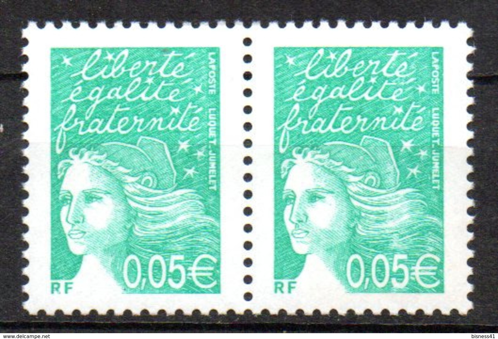 Col12 France Variété Marianne Luquet  N° 3445 / 3423  2 Demi Barre Pho  Neuf XX MNH Luxe - Unused Stamps