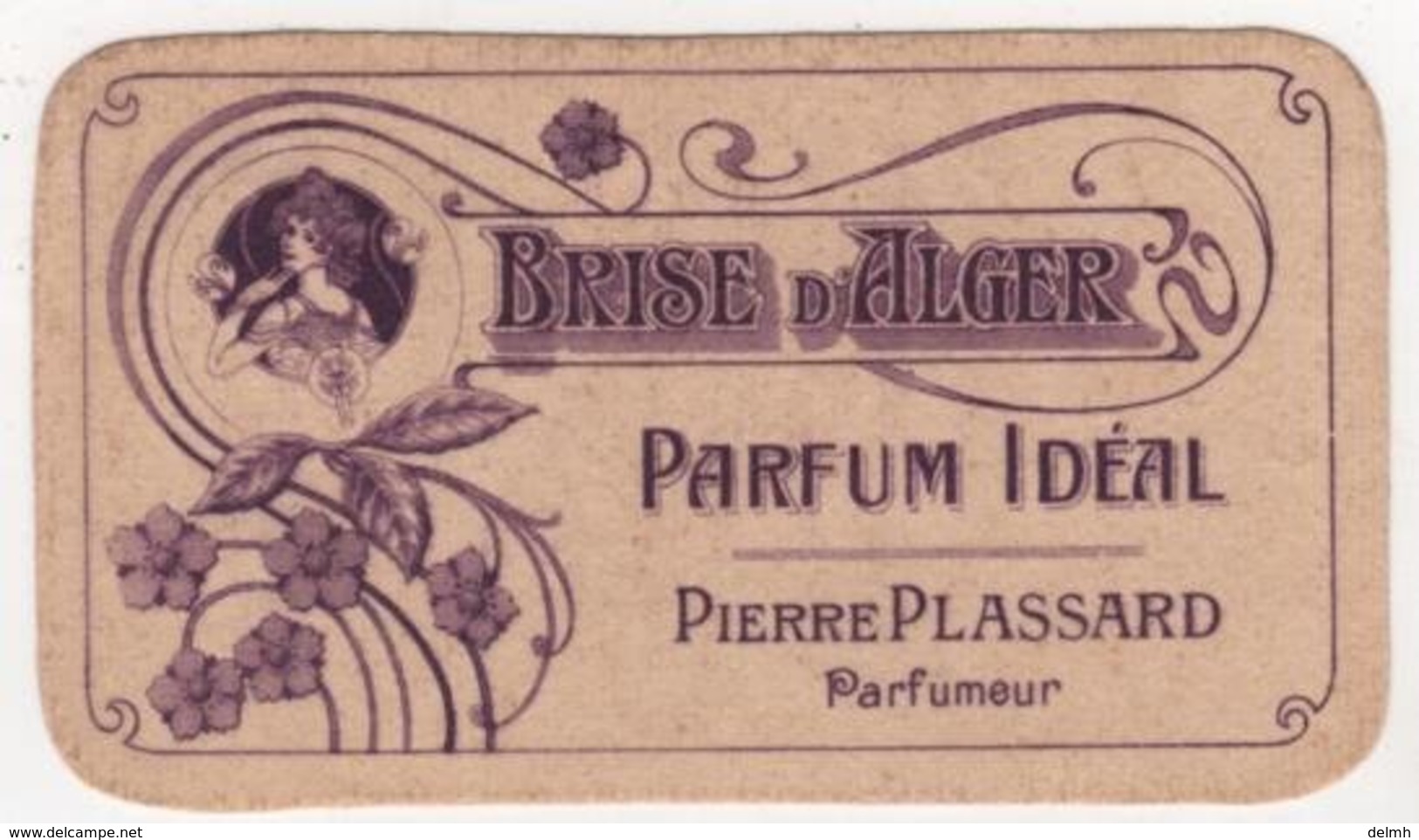 CARTE PARFUMEE Ancienne Brise D'Alger Parfum Idéal Pierre Plassard Parfumeur - Anciennes (jusque 1960)