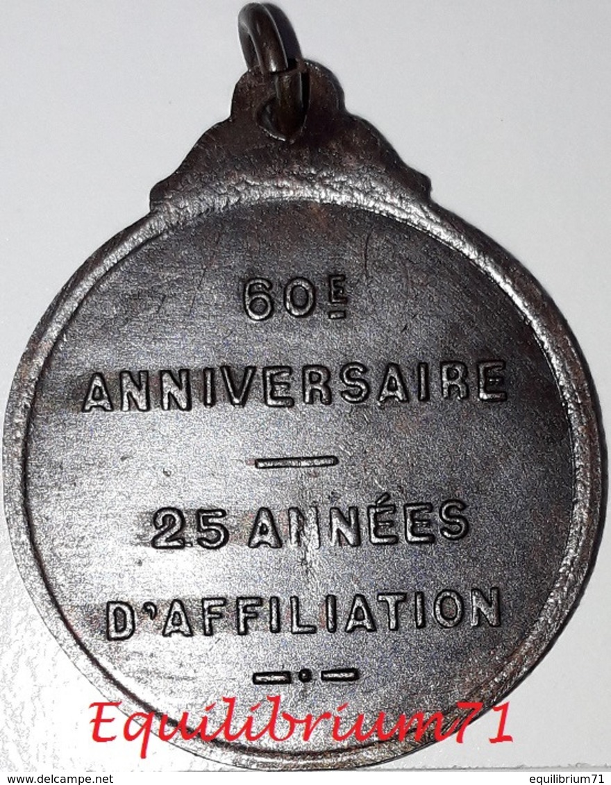 Médaille De Mineur - Centrale Des Mineurs Liège 1890-1950 - 60ème Anniversaire & 25ème D'affiliation - 80 Gr - Autres & Non Classés