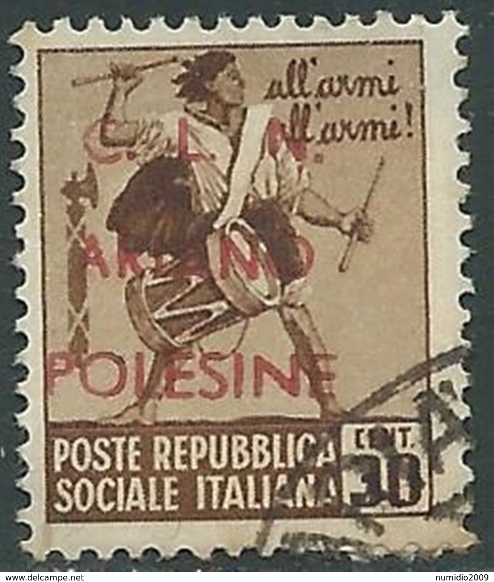 1945 EMISSIONI CLN ARIANO POLESINE USATO MONUMENTI DISTRUTTI 30 CENT - UR41-2 - National Liberation Committee (CLN)