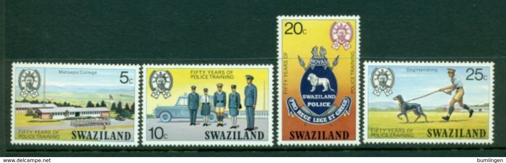 SWAZILAND 1977 Mi 269-72** Fifty Years Of Police Training [A2738] - Police - Gendarmerie