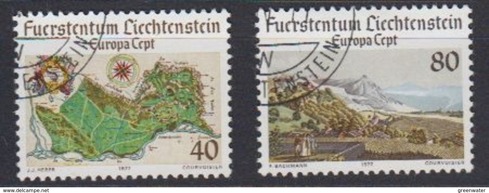 Europa CEPT 1977 Liechtenstein 2v Used (44644A) - 1977