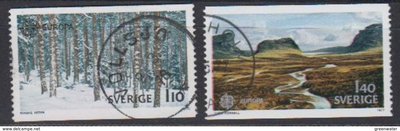 Europa CEPT 1977 Sweden 2v Used (44644B) - 1977