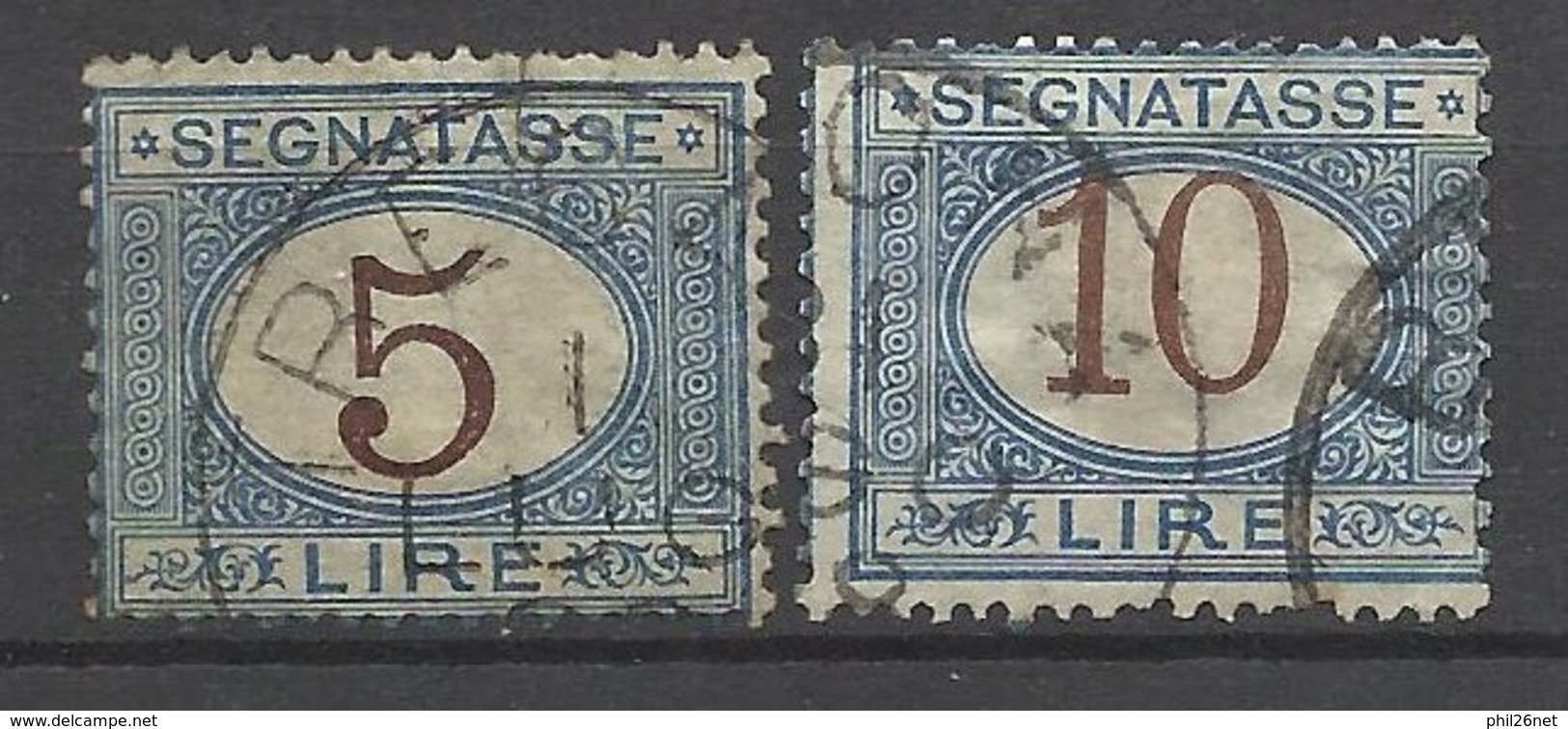 Italie    Taxe N°  16  Et 18    Oblitérés    B/TB     - Taxe