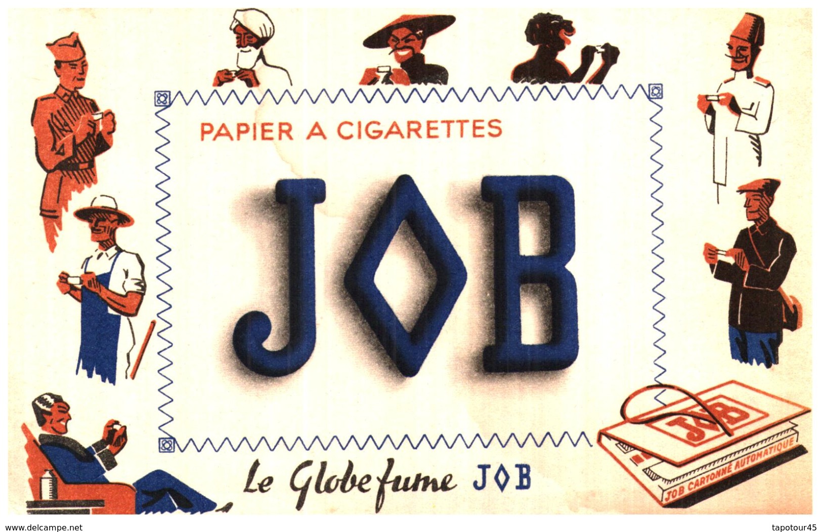 Pa J/ Buvard Papier A Cigarette JOB (N= 2) - Tabak