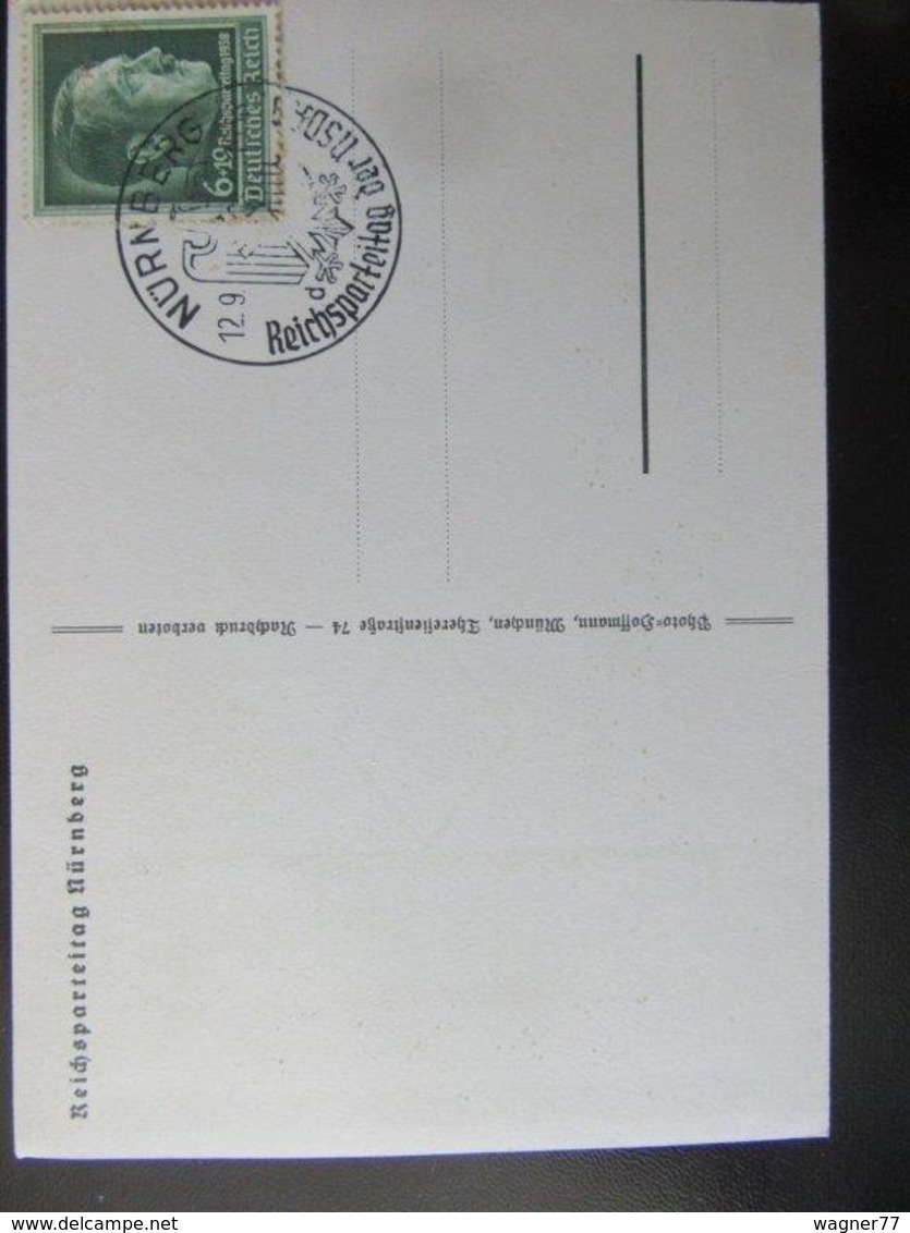 Postkarte Propaganda Reichsparteitag Nürnberg 1938 - Storia Postale