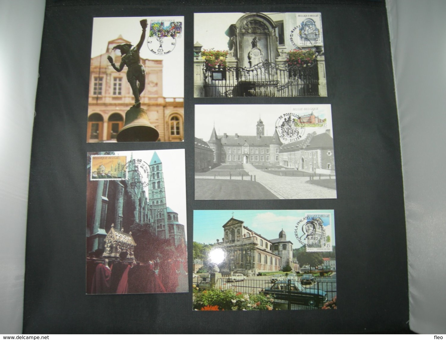 BELG.1992 2468 2469 2470 2471 & 2472 FDC Maxicards :  "  Emission Touristique  / Toeristische Uitgifte " - 1991-2000