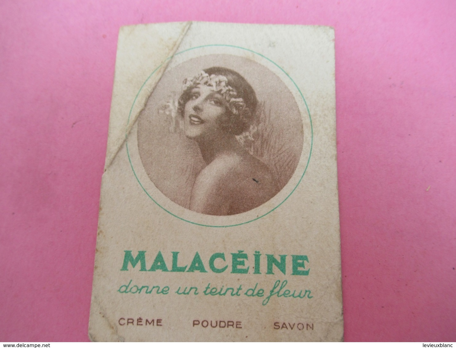 Carte Publicitaire/Produits De Beauté / MALACEINE/Donne Un Teint De Fleurs/Vers 1920-1930           PARF193 - Oud (tot 1960)