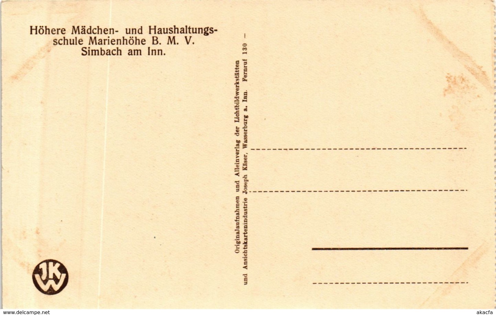 CPA AK Simbach Engl.Institut Marienhohe Lehrsaal GERMANY (891924) - Simbach