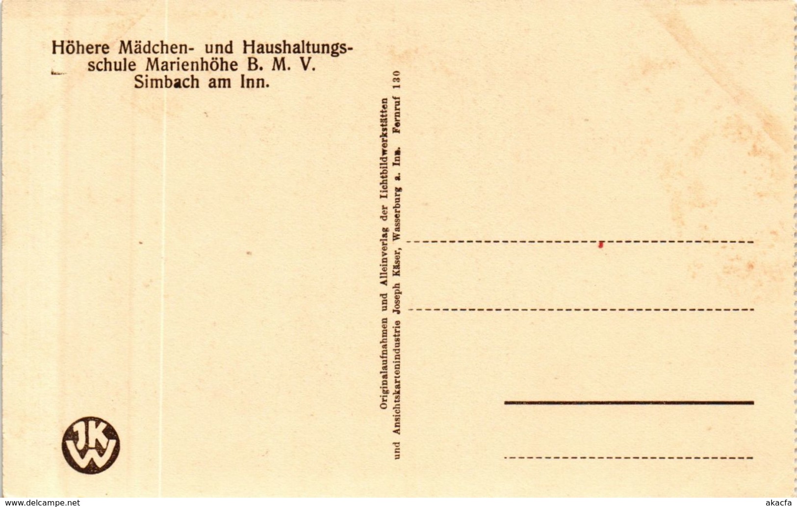 CPA AK Simbach Engl.Institut Marienhohe Empfangszimmer GERMANY (891930) - Simbach