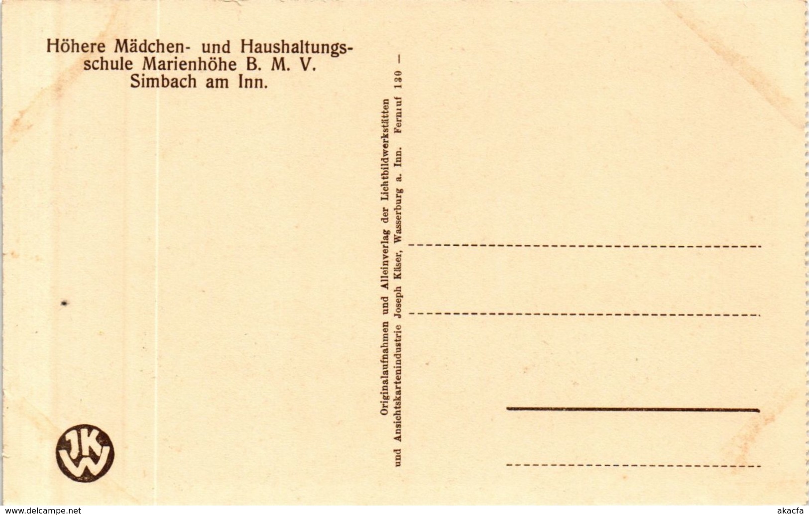 CPA AK Simbach Engl.Institut Marienhohe Klassengang GERMANY (891932) - Simbach