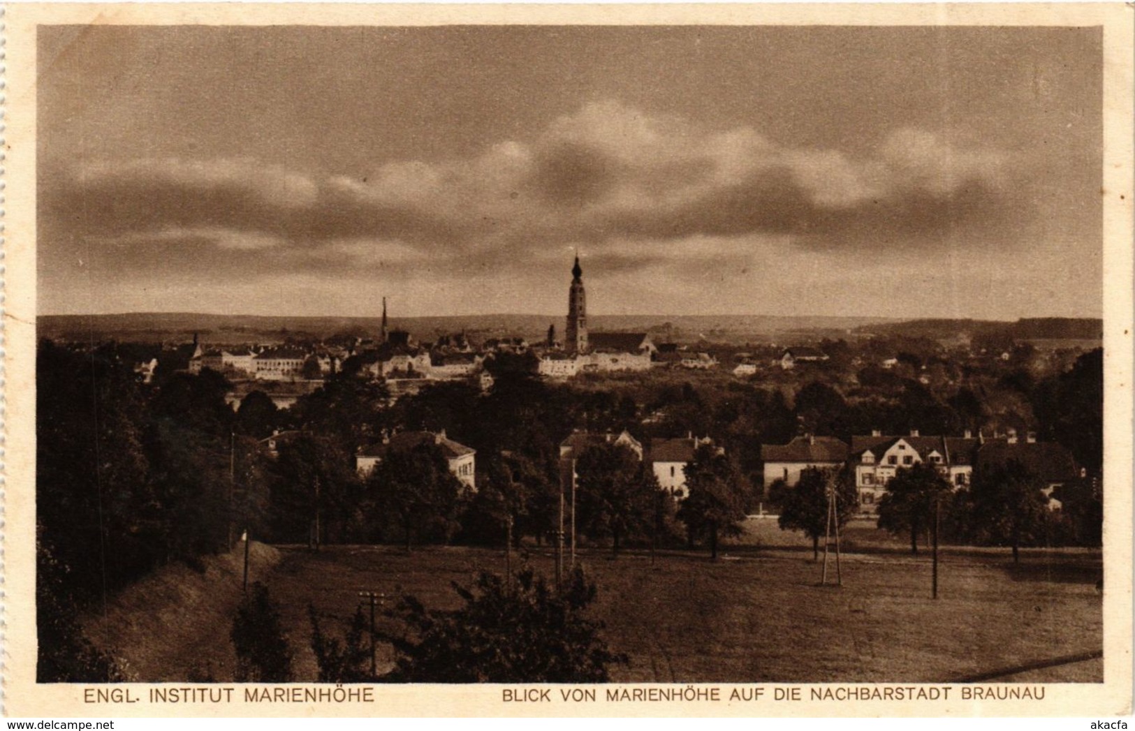 CPA AK Simbach Blick Von Marienhohe Auf Die Nachbarstadt GERMANY (891941) - Simbach