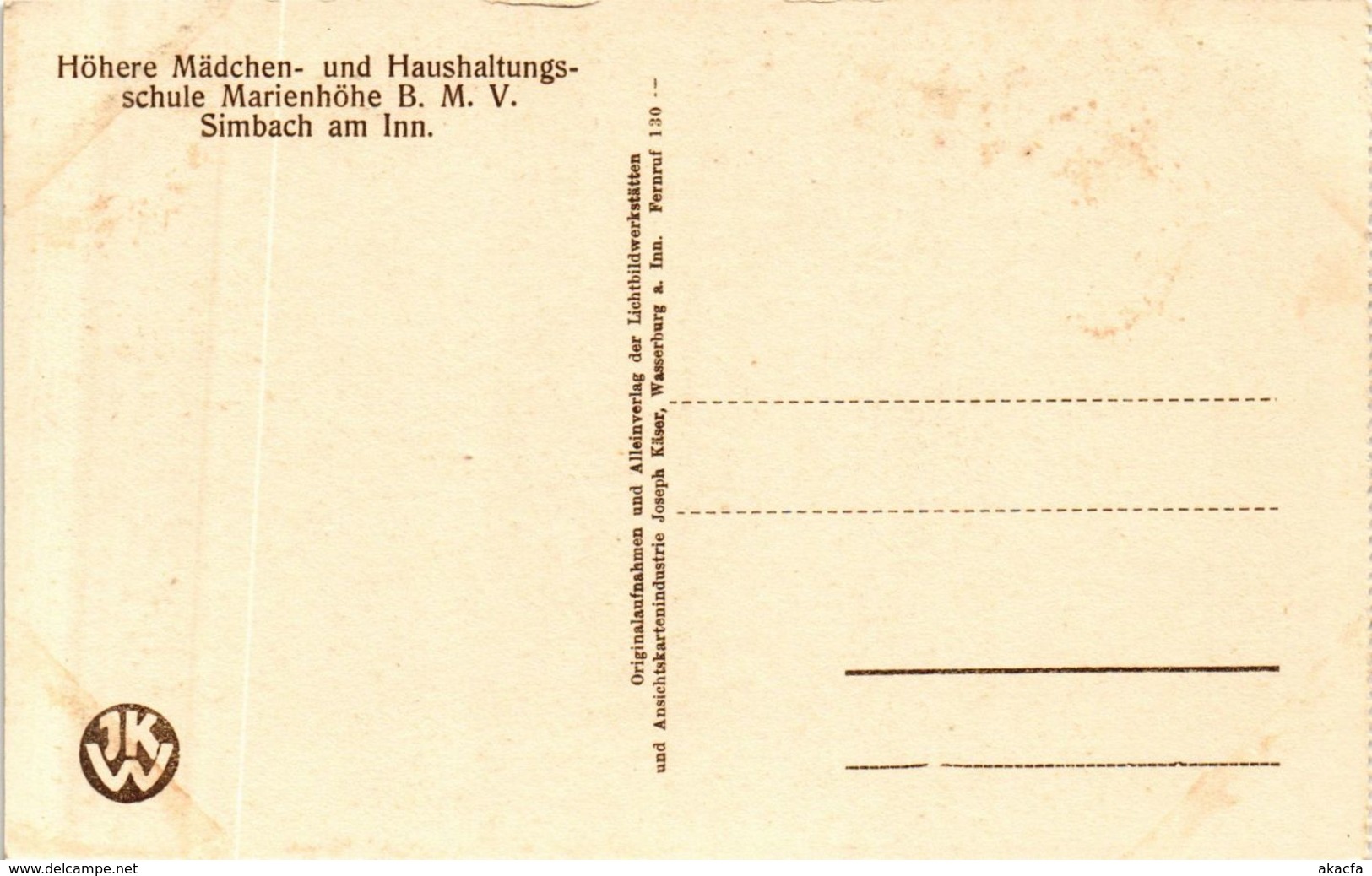 CPA AK Simbach Engl.Institut Marienhohe Turnplatz GERMANY (891945) - Simbach