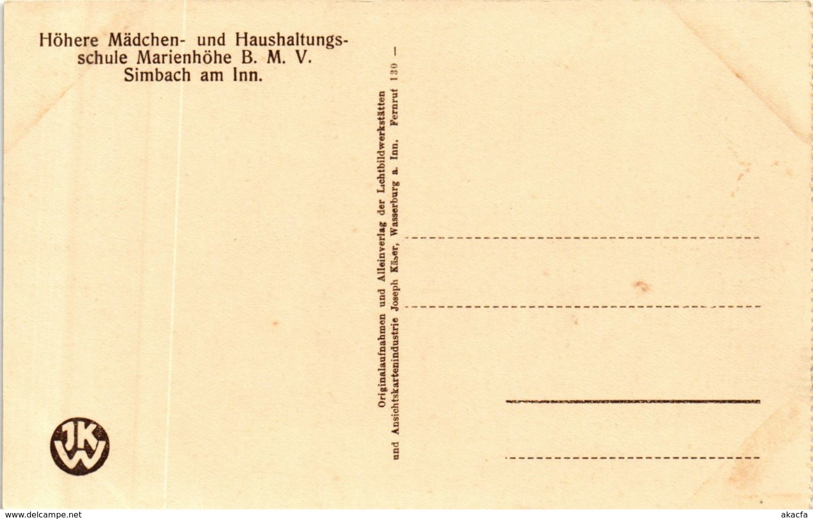 CPA AK Simbach Engl.Institut Marienhohe Lernen Im Park GERMANY (891946) - Simbach