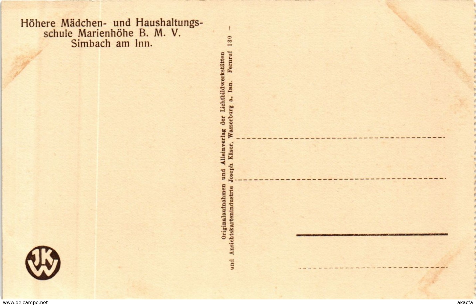 CPA AK Simbach Engl.Institut Marienhohe Studieren Im Garten GERMANY (891950) - Simbach
