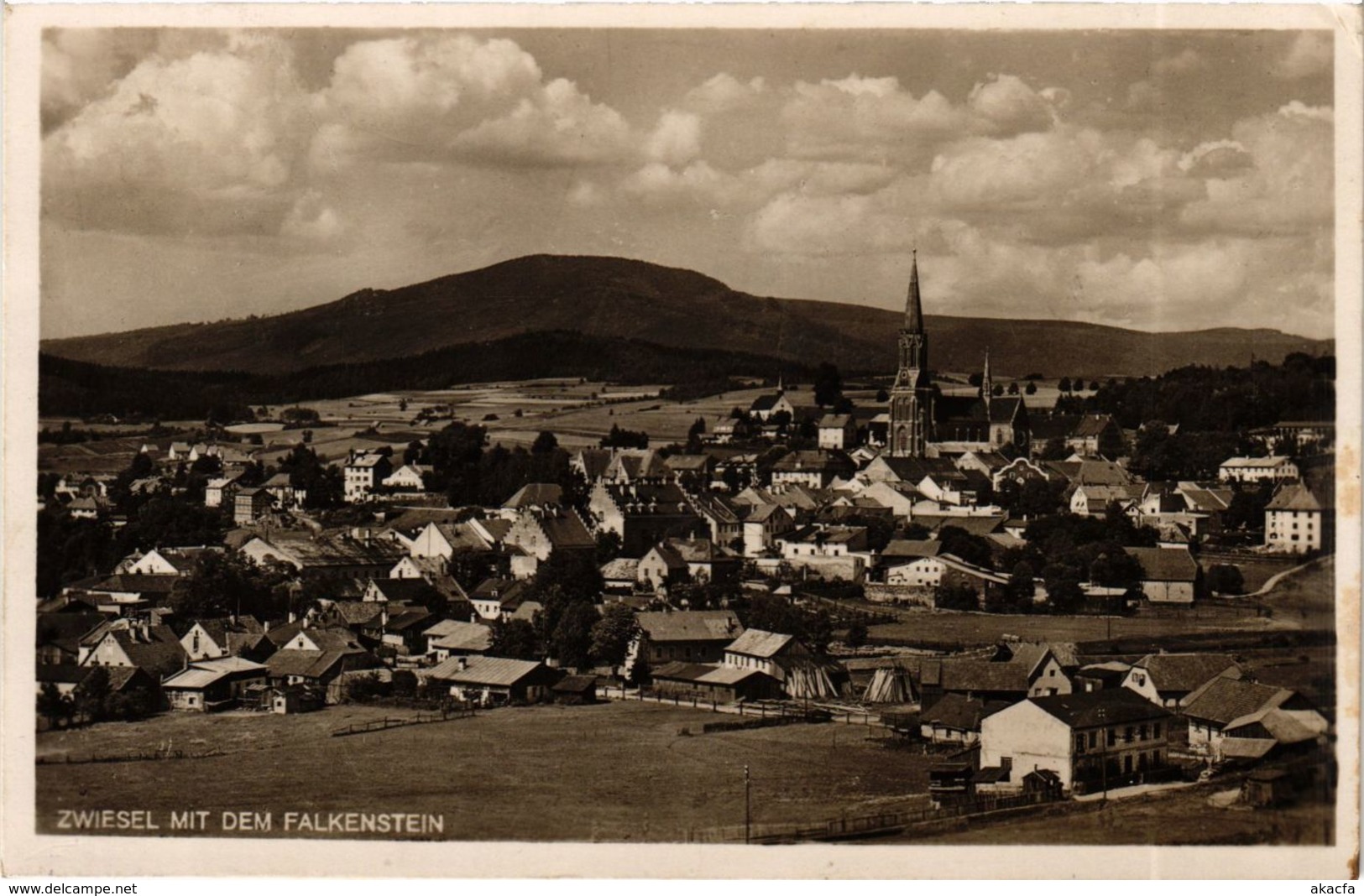 CPA AK Zwiesel Mit Dem Falkenstein GERMANY (892047) - Zwiesel