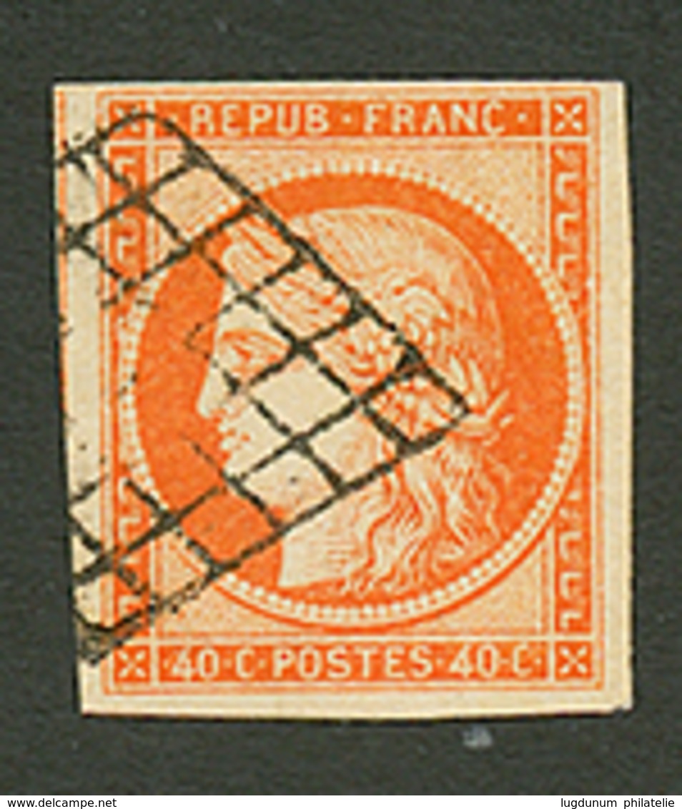 40c CERES (n°5) Obl. Trés Frais. Signé SCHELLER. Superbe. - 1849-1850 Ceres