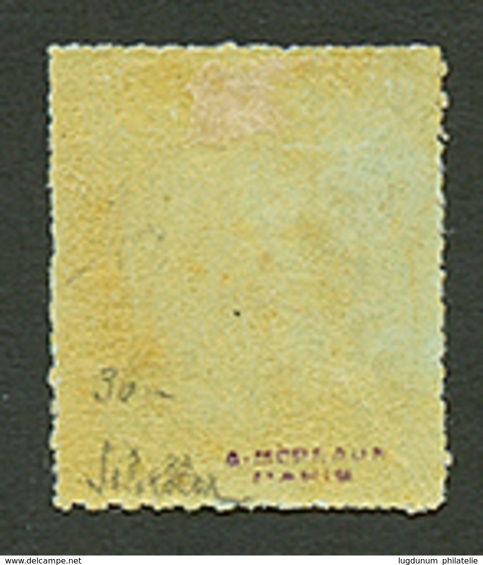 1c Empire (n°11) Perçé En Ligne Neuf *. Rare. Signé SCHELLER. TTB. - 1853-1860 Napoléon III.